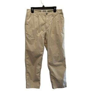 Mountain Khakis Pants Men 34 x32 Beige Hiking Relaxed Fit Outdoor Organic cotton